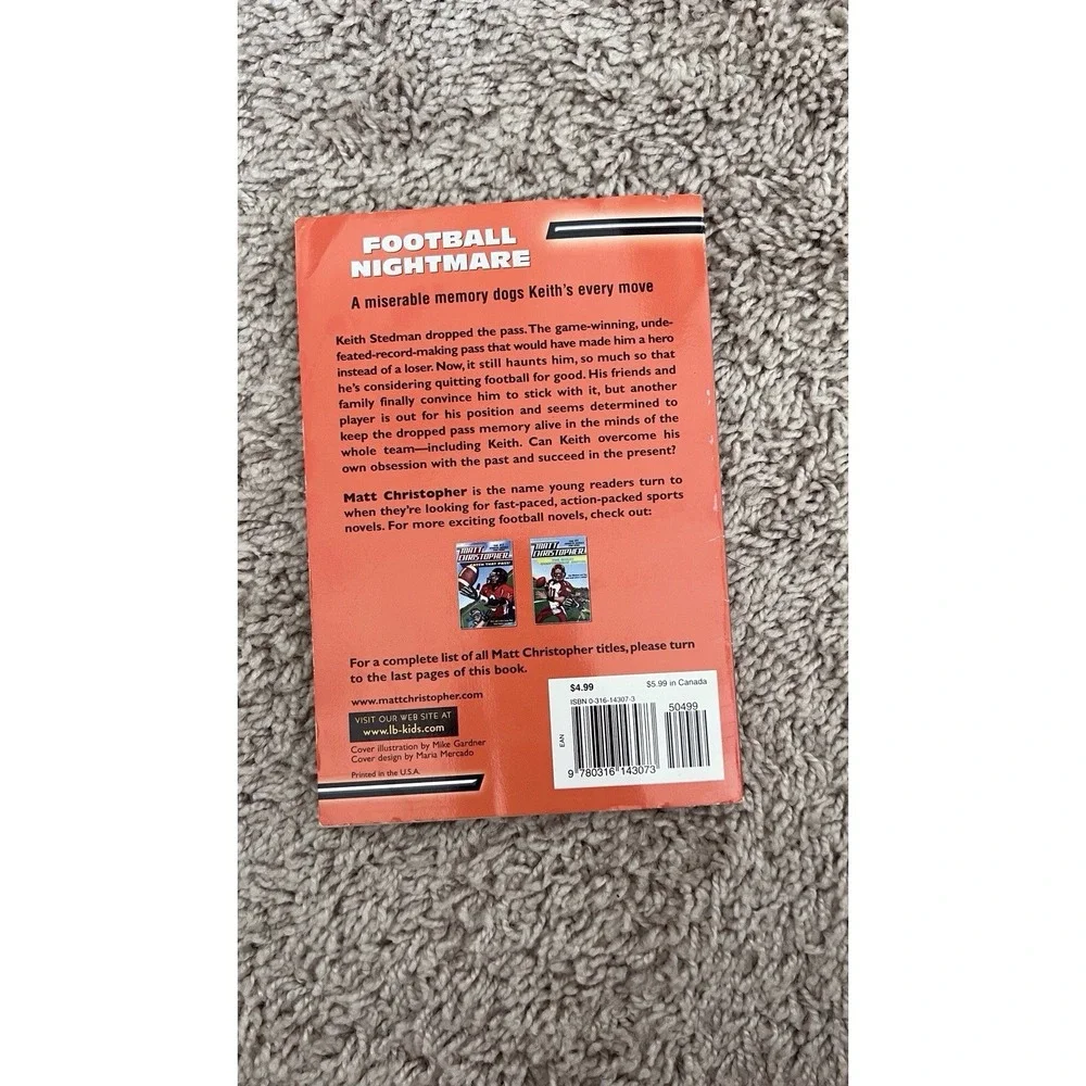 Football Nightmare by Matt Christopher (2001, Trade Paperback)